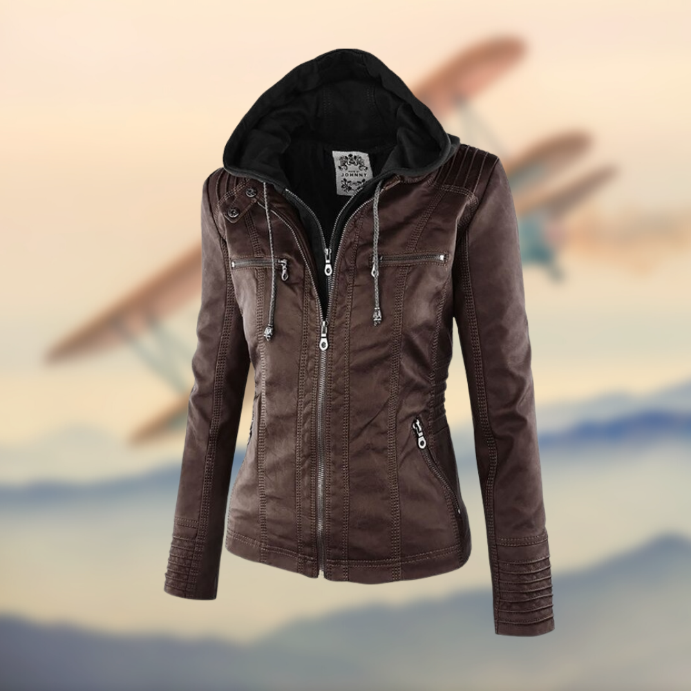 LINA™ | ELEGANTE UND EINZIGARTIGE LEDERJACKE