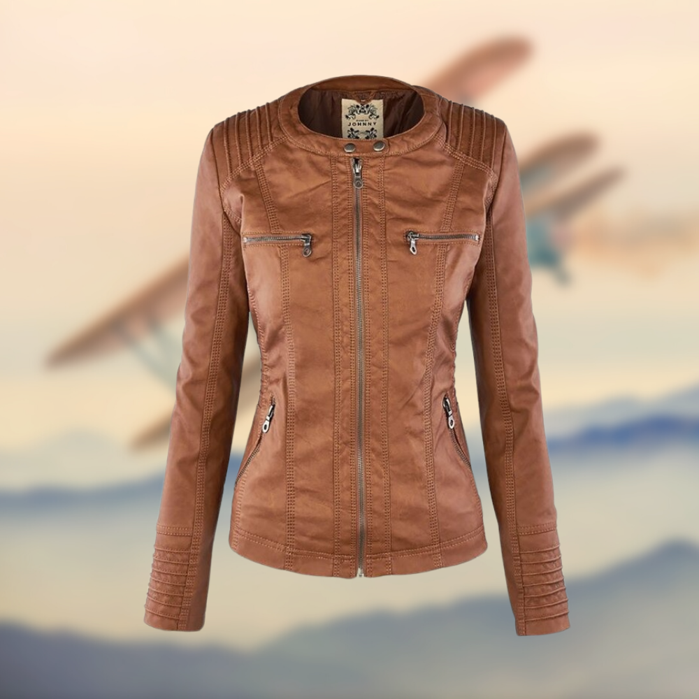 LINA™ | ELEGANTE UND EINZIGARTIGE LEDERJACKE