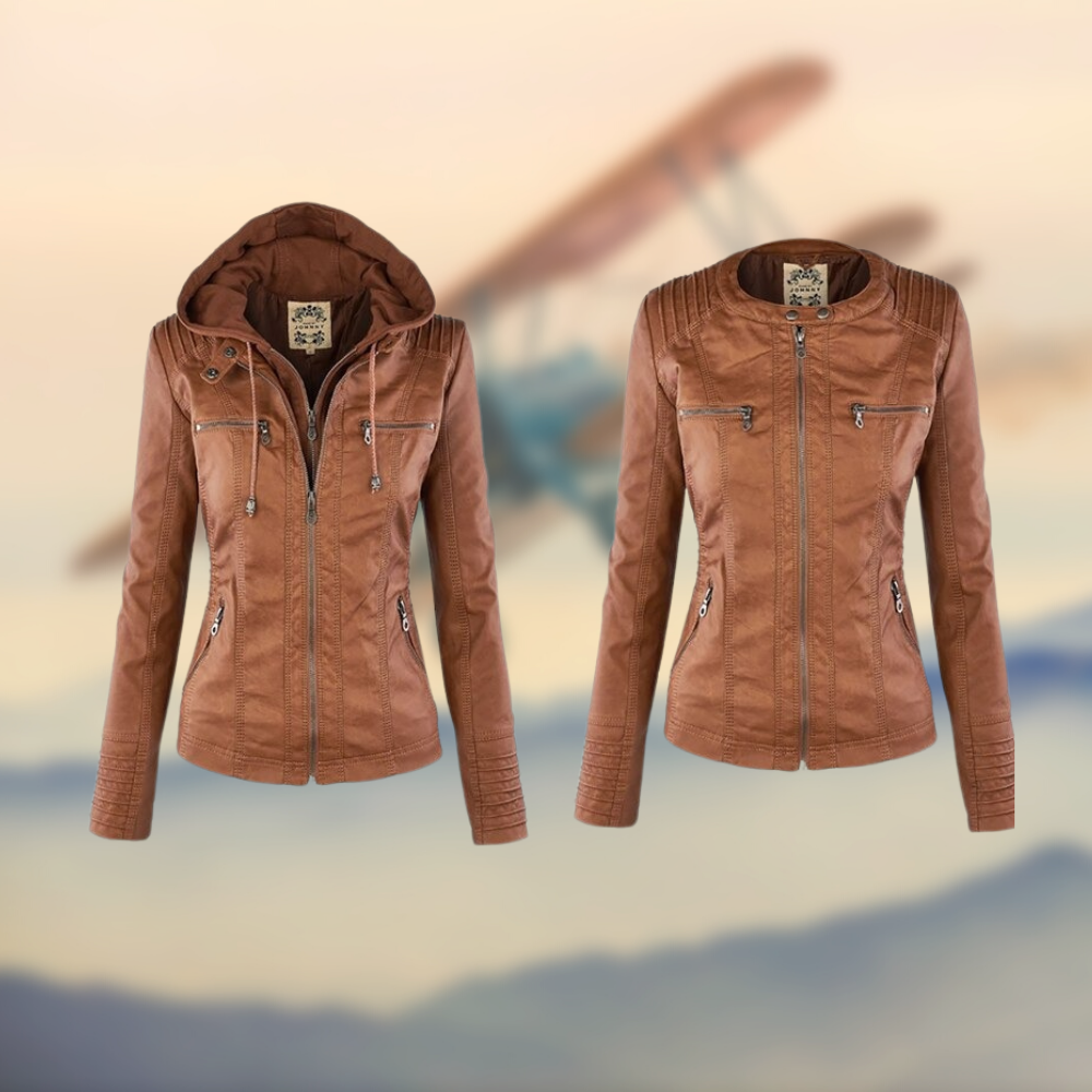 LINA™ | ELEGANTE UND EINZIGARTIGE LEDERJACKE