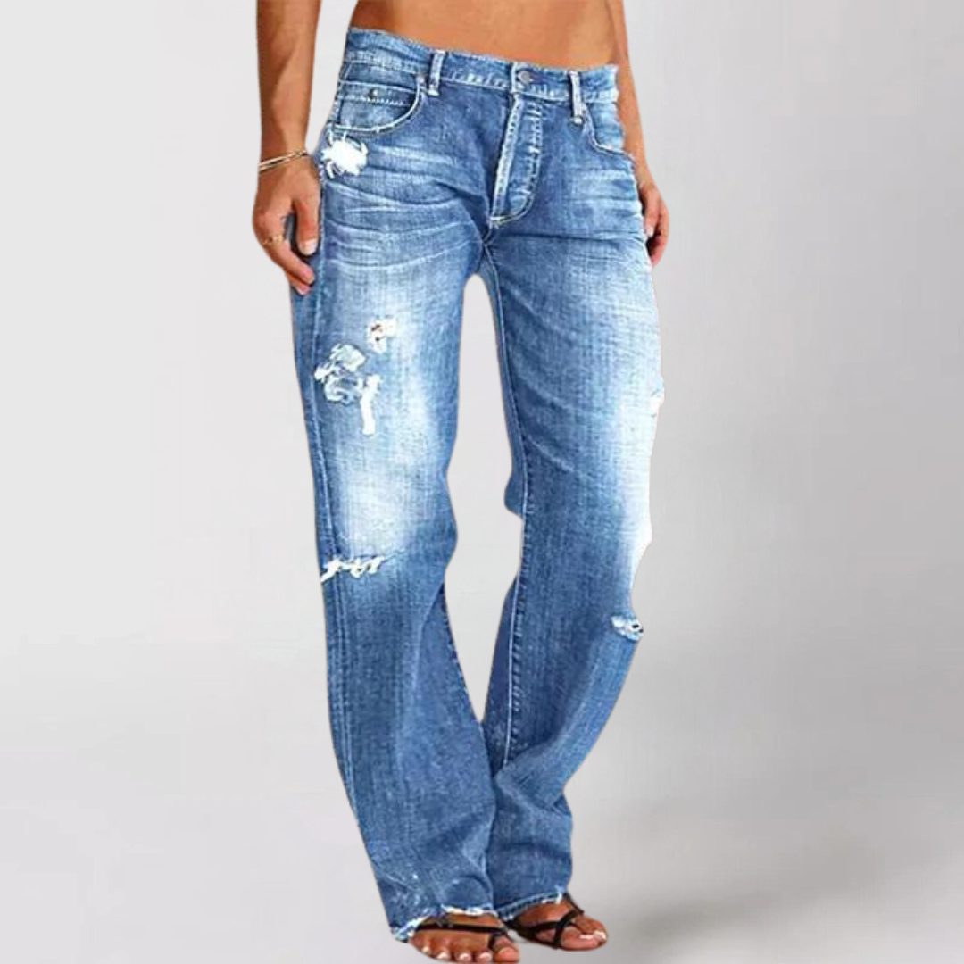 LIS™ | DENIM-JEANS MIT WEITEM BEIN