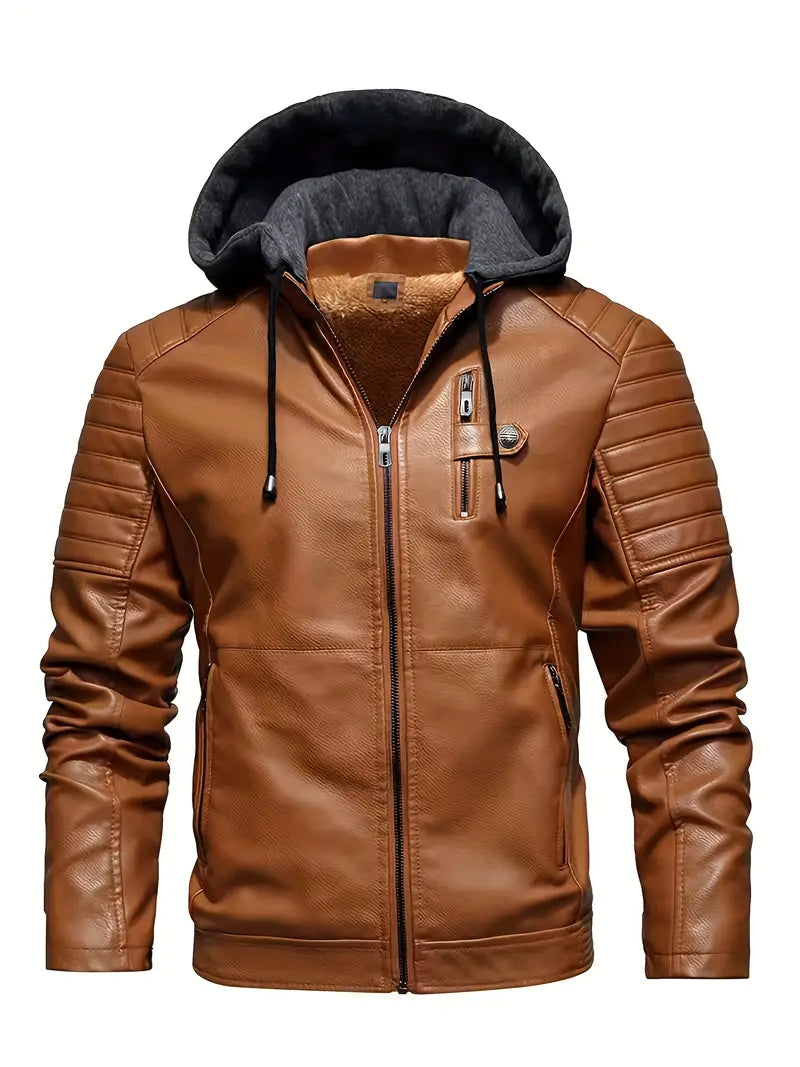 Maximilian™ | Die Stilvolle Herren-Winterlederjacke