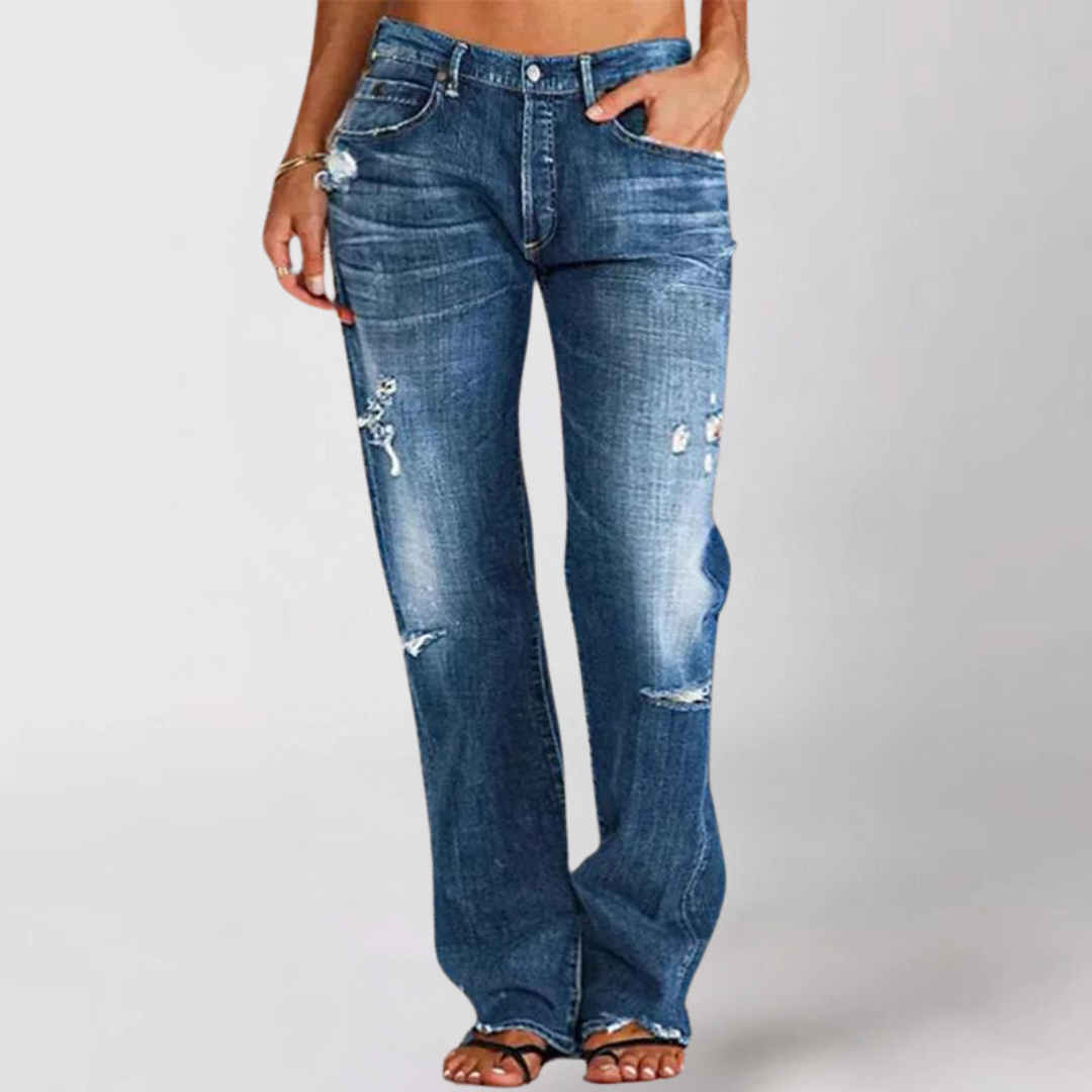 LIS™ | DENIM-JEANS MIT WEITEM BEIN