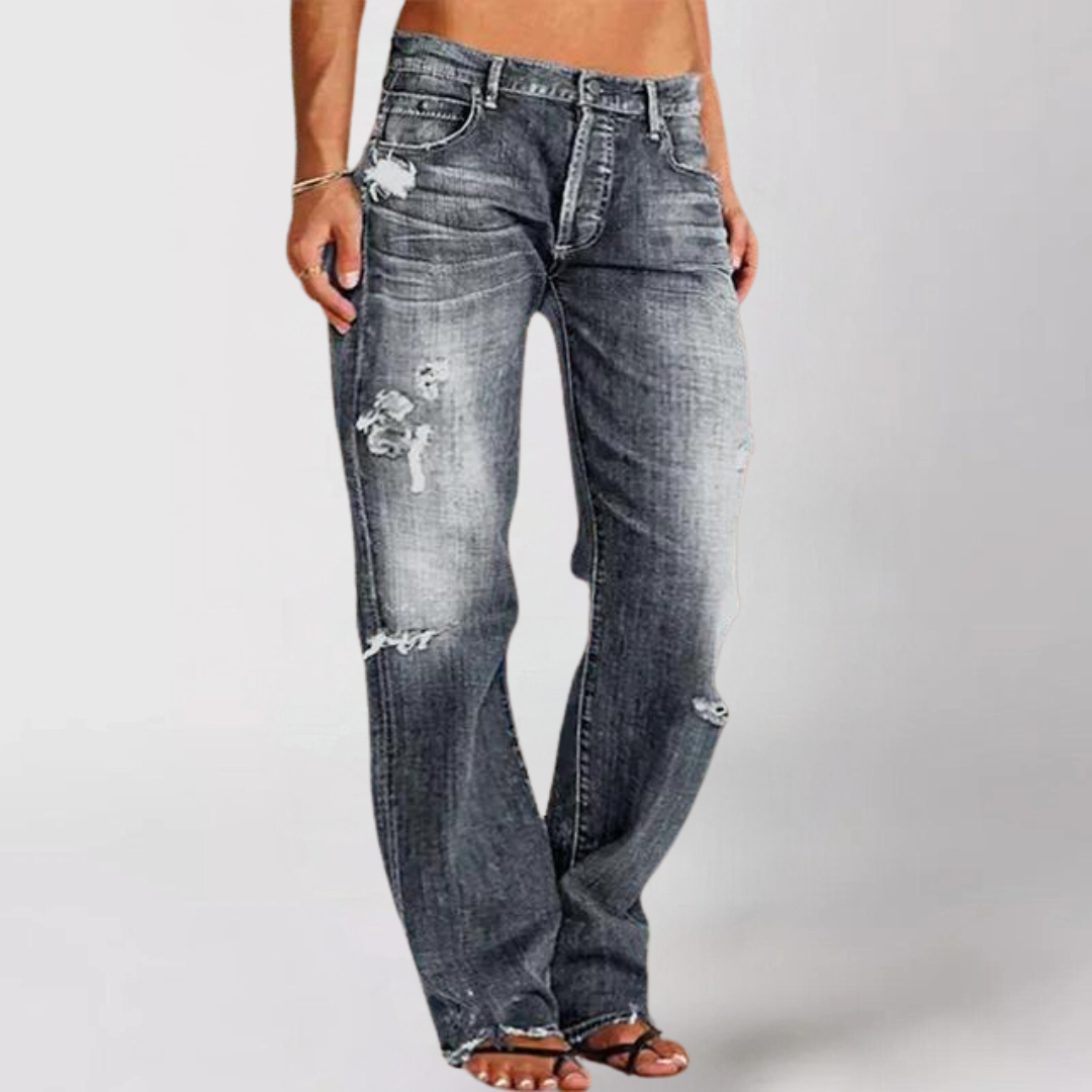 LIS™ | DENIM-JEANS MIT WEITEM BEIN