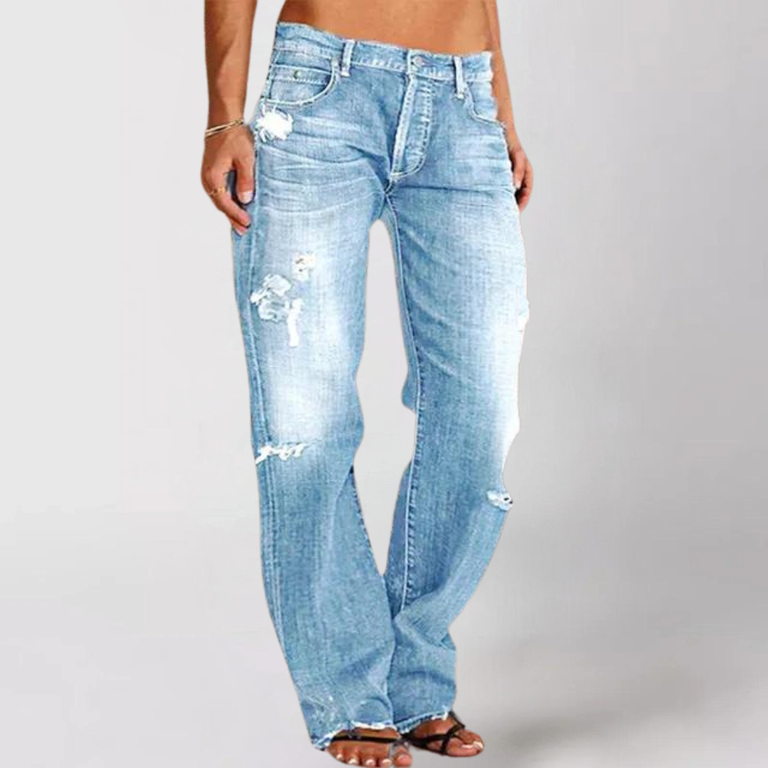 LIS™ | DENIM-JEANS MIT WEITEM BEIN