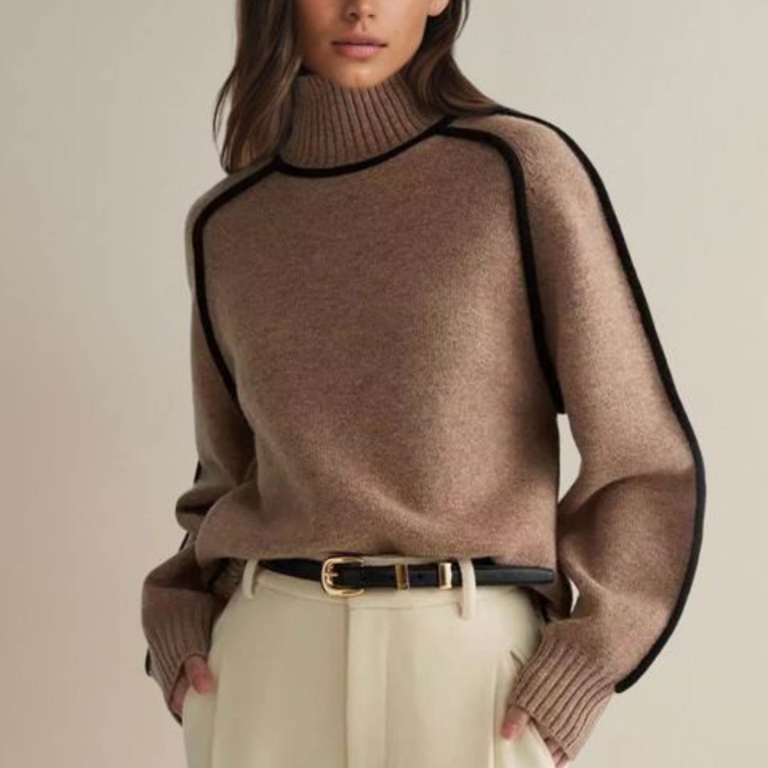 Lena™ | Eleganter Rollkragenpullover