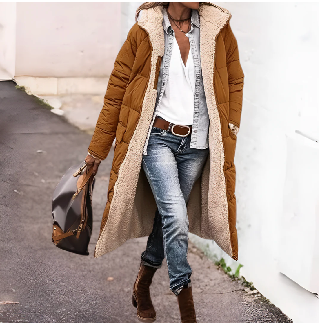 ARAVENA™ | WARME WENDE-PARKA-JACKE MIT SHERPA-FUTTER