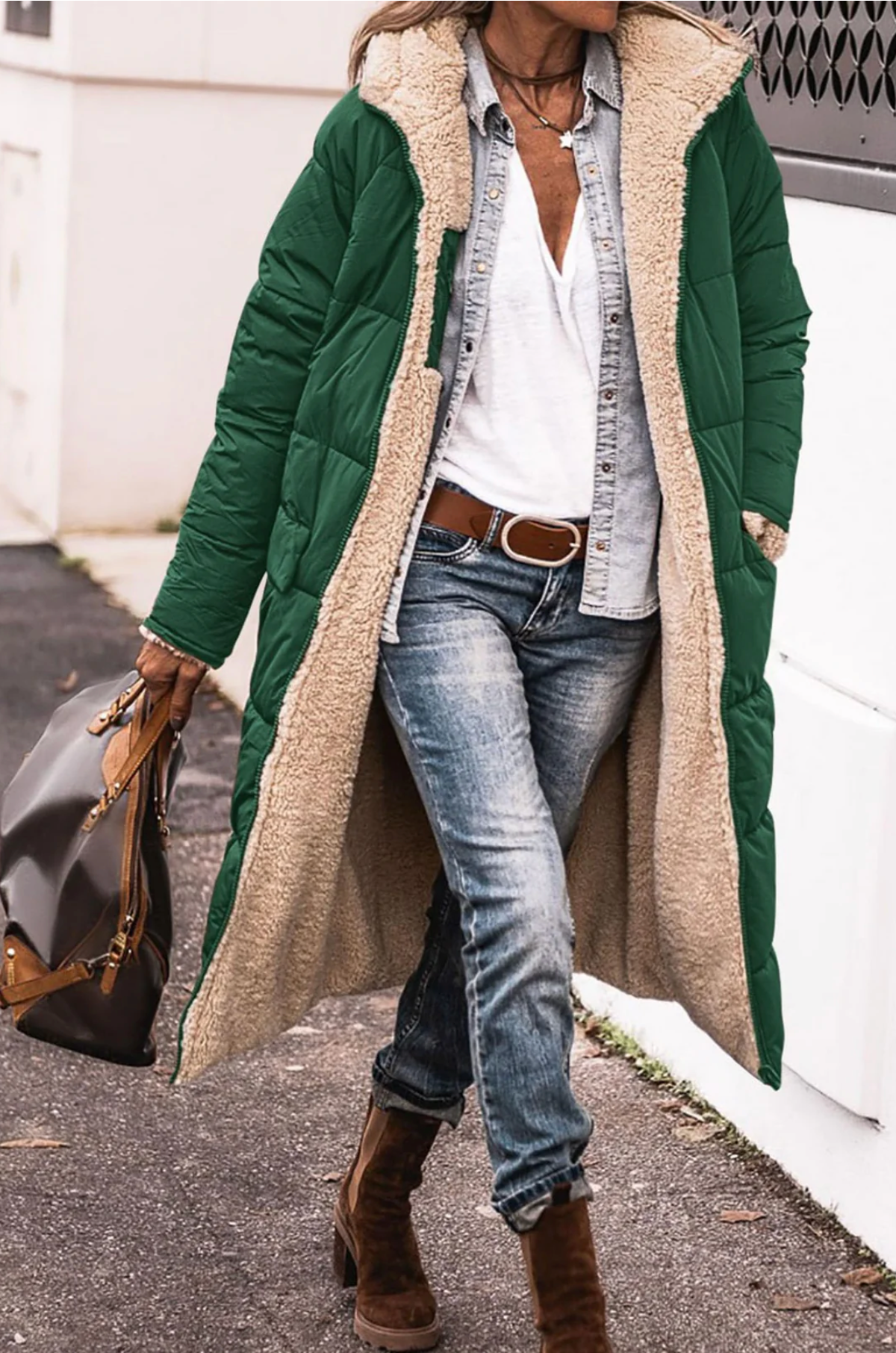 ARAVENA™ | WARME WENDE-PARKA-JACKE MIT SHERPA-FUTTER