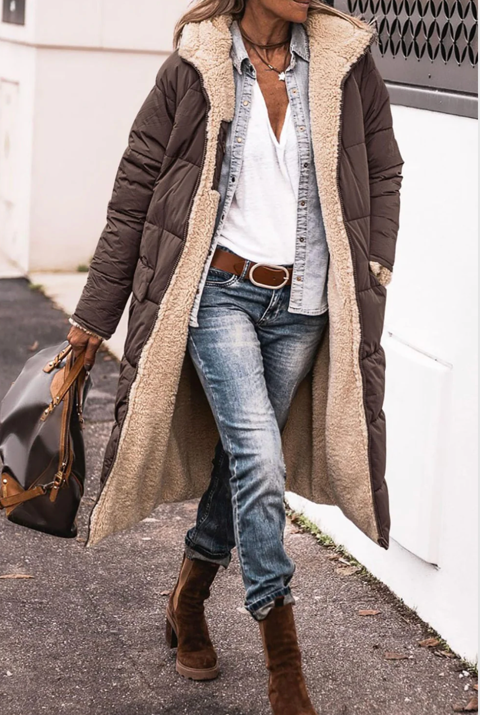 ARAVENA™ | WARME WENDE-PARKA-JACKE MIT SHERPA-FUTTER